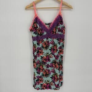 Joe Boxer Cami Lace Trim XL Mint Floral